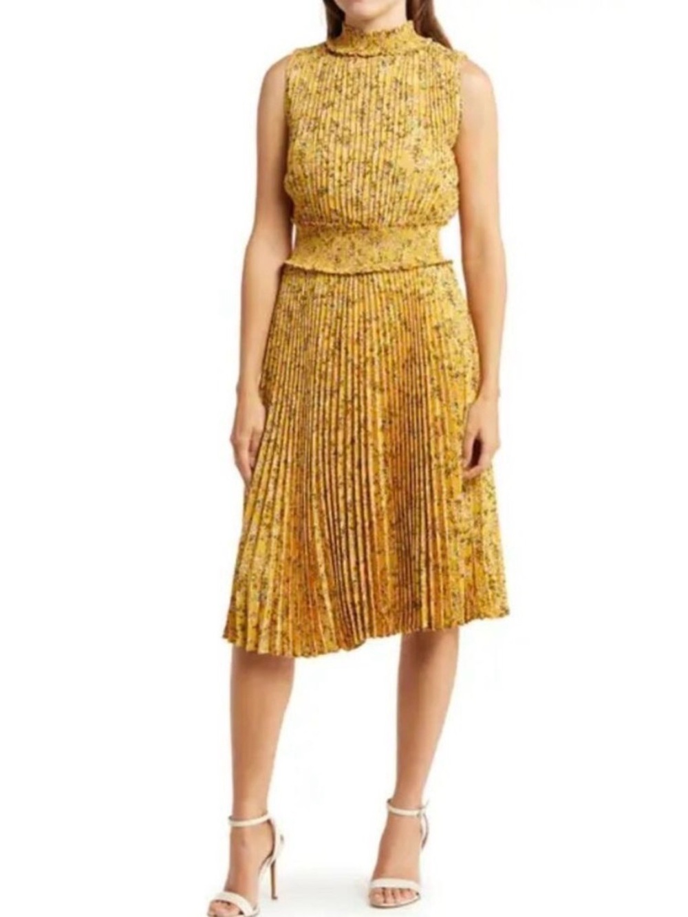 Nanette Lepore Floral Pleated Dress, 4
